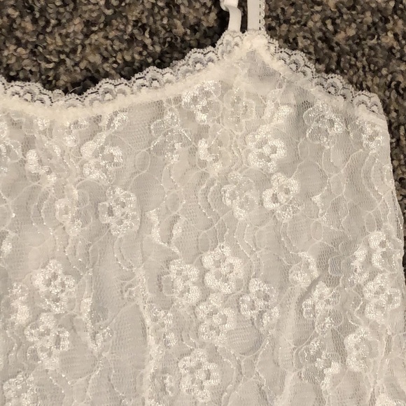 Cream Lace ELLE Camisole Tank Top - Picture 3 of 5
